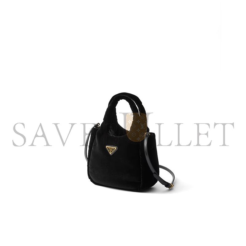 PRADA VELVET MINI HANDBAG 1BA410 (16*14*7.5cm)